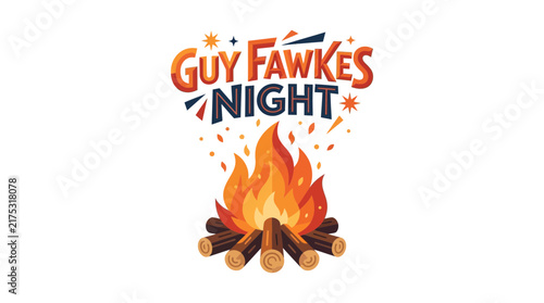 Bonfire Night Celebration Graphic