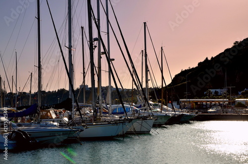 фотографія Marina and harbor of Sidi Bou Said, Tunisia, with sailboats
