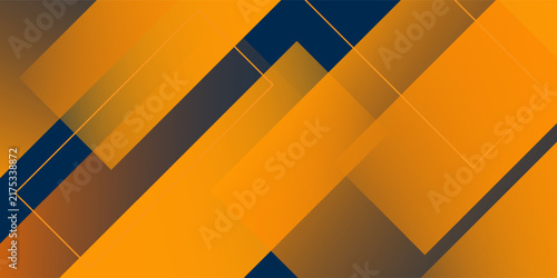 Abstract geometric dark blue and orange square theme modern background for graphic design.
