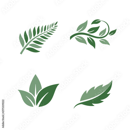 leaf symbols logo design