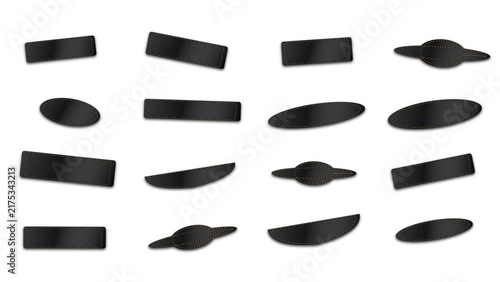 Various dark metallic geometric shapes and abstract isolated on a white background, for digital interface, and projects