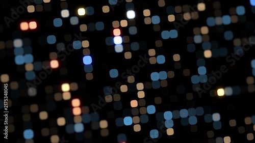Futuristic Digital Network Background with Glowing Data Particles