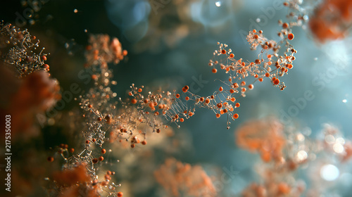 Ultra-Detailed Molecular Visualization of Messenger RNA Strand Structure