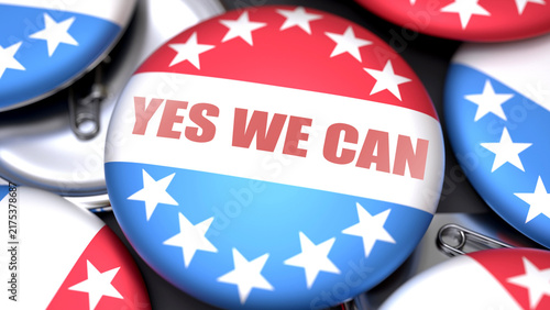Картината върху платно Yes We Can in the USA