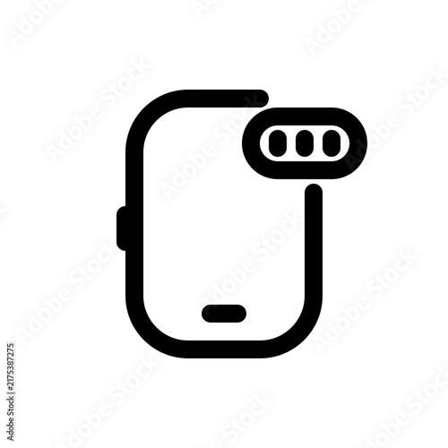 illustration on smartphone with battery status icon