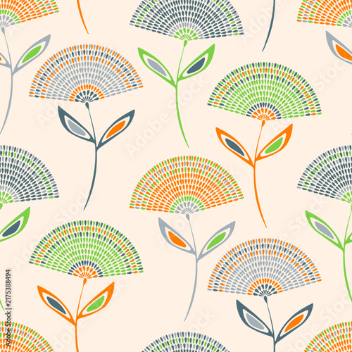 Cute dandelion motif for friendly nursery poster decor compositions. Stylized...