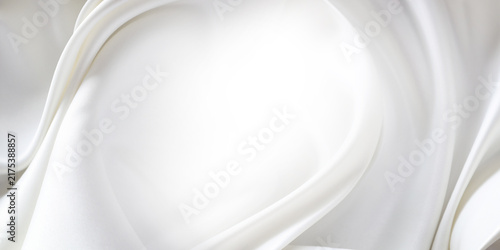 White silk fabric