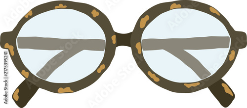 cute glasses eyewear vision vector cartoon illustration