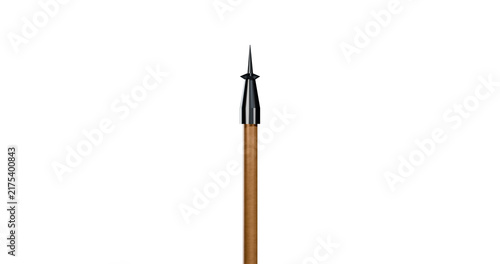 Quadro su tela Spear caped grey metallic sharp element in a transparent background