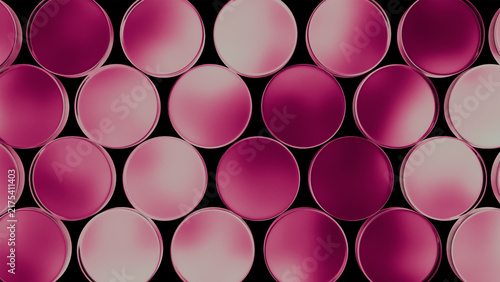 Pink Glass Tubes Circular Cross Section Abstract Pattern Background