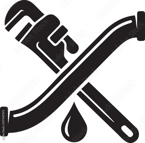 Plumbing Pipe Wrench Water Repair Icon