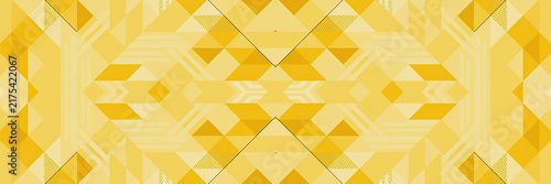 Photography Abstract golden geometric pattern featuring complex triangle shapes and intricat