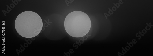 Plakat w ramie Black to White Bubble Blur