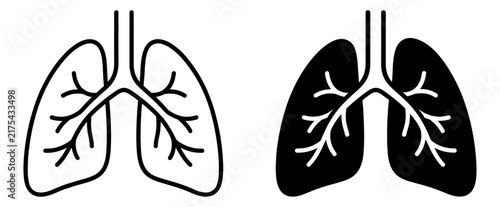 фотографія black and white medical illustration of human lungs with bronchial tubes and air