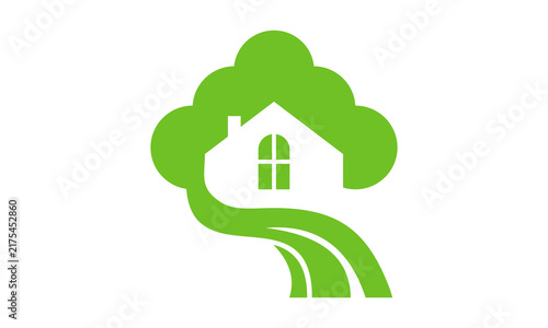 tree home building logo