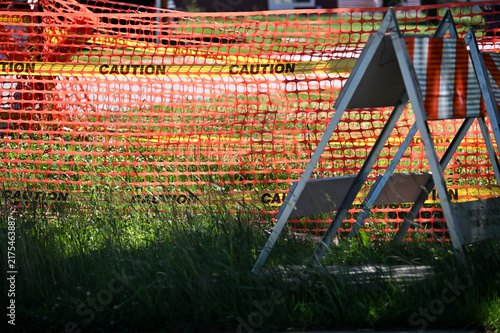 Construction Jobsite in the Grass