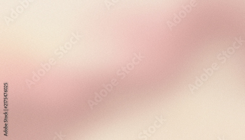 Minimalist abstract panoramic luxury background with soft golden champagne and warm dusty pink glowing diagonal gradient transitions with grainy texture