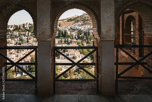 interior of the Ladies' Tower, inside the Partal Palace at the Alhambra complex in Granada, Spain
