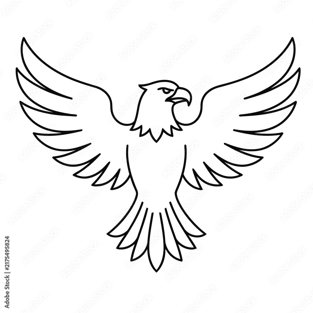 Obraz premium Eagle outline