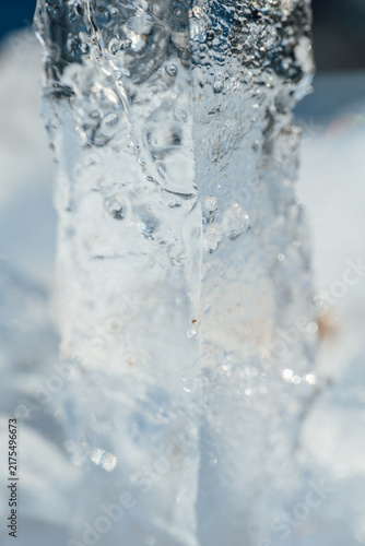 Photography frozen crystal