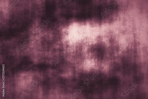 Quadro su tela Burgundy distressed grunge background with deep maroon tones and pink highlights featuring thin scratch marks for vintage aesthetics and dark art