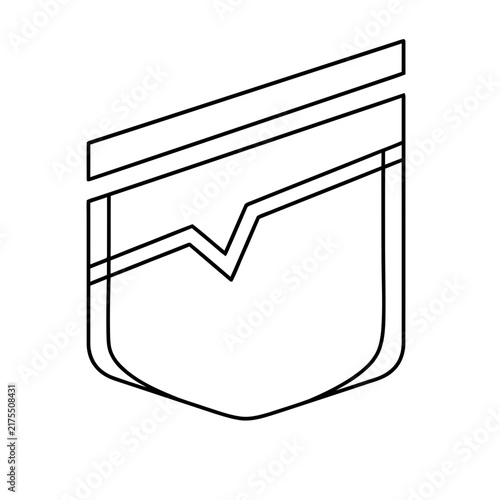 Pocket outline icon