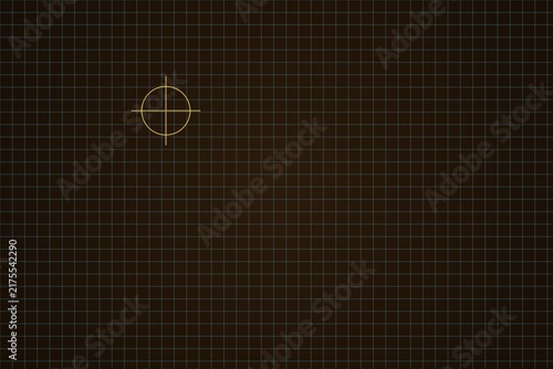 Minimalist digital grid design with precision crosshair target graphics.