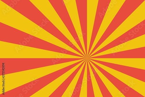 Radiant sunburst background with yellow and orange rays for bright art.