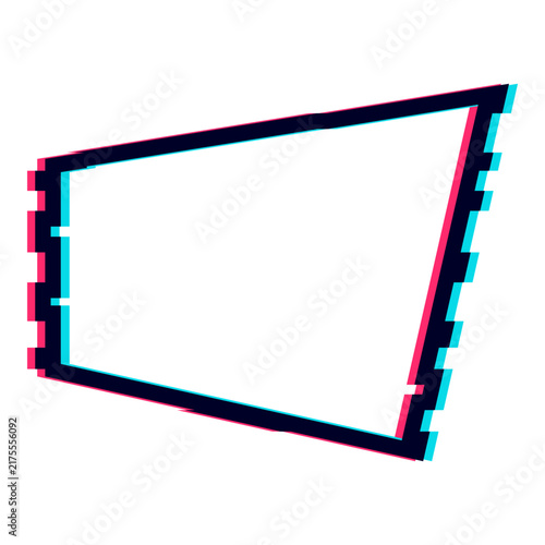 Abstract Glitch Effect Frame