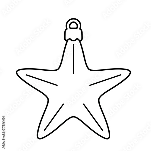 Starfish Ornament Outline