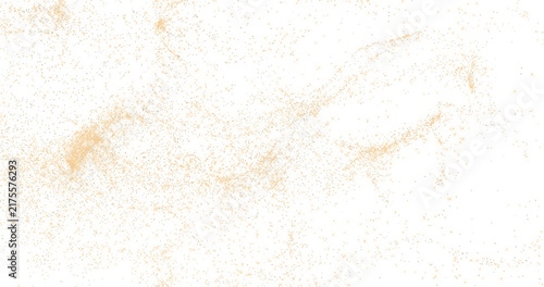 Glittering gold particle trails flying in black background. Sparkling light streaks glow dust effect. 3D rendering.