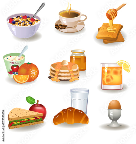 Healthy Breakfast and Morning Food Collection