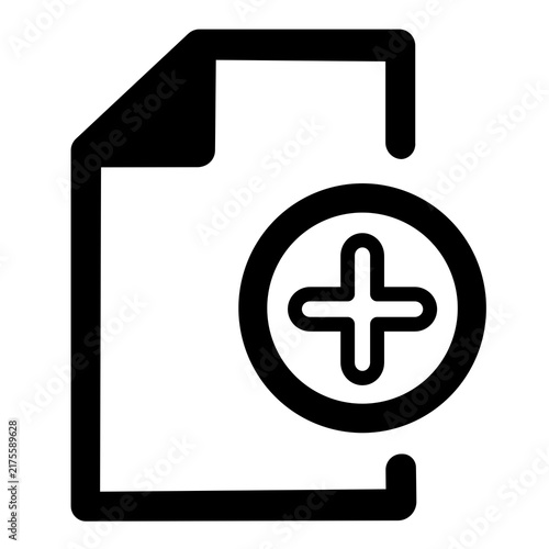 vector upload document icon on white background