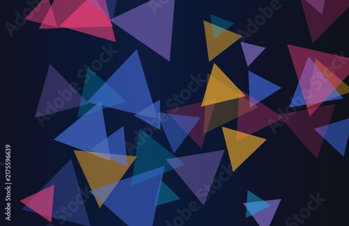 Abstract background featuring geometric triangles on dark blue for modern graphics.