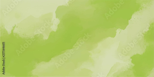 Abstract light green watercolor wash background with soft artistic brush strokes and subtle organic texture for graphic design