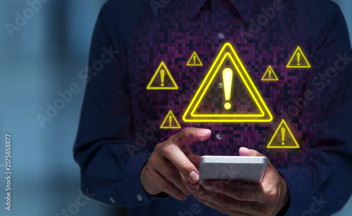 Фотография Warning about smartphone security risks