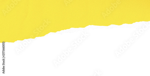 Yellow Torn Paper Edge