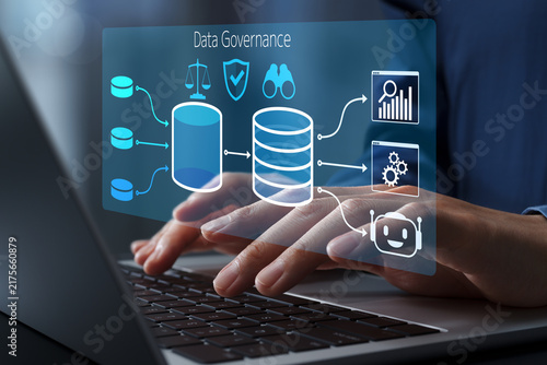 Obraz na płótnie Data governance for integration, processing and analytics