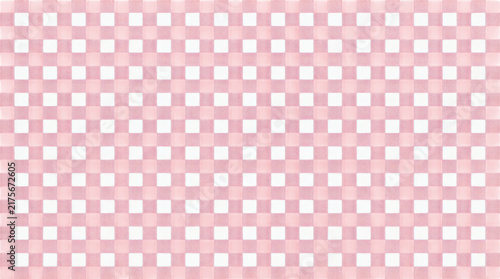 Light pink and white checkered gingham pattern texture isolated on transparent background