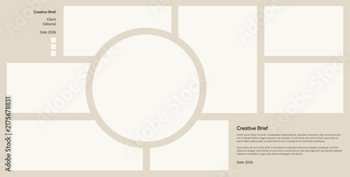 Professional montage gallery layout providing multiple blank image spaces for portfolios, memory books, social graphics, and marketing materials.