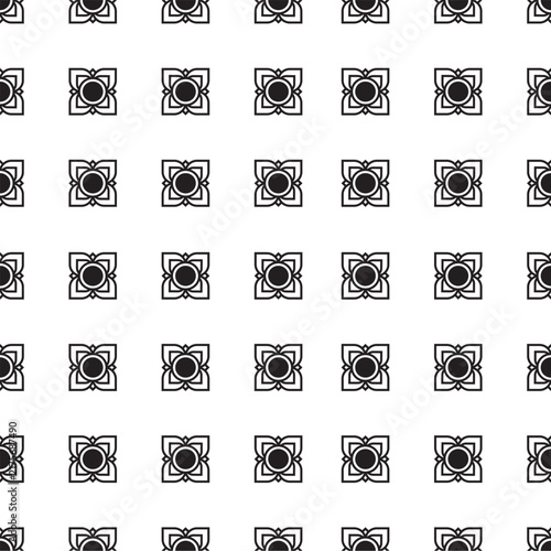 Seamless Thai graphic pattern isolated on a white background