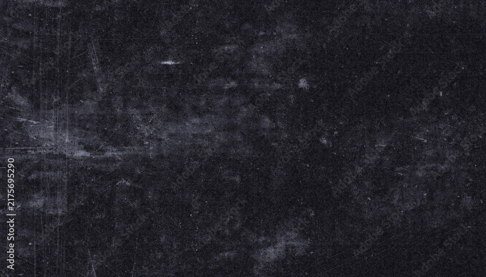 Obraz premium Distressed film grain texture overlay with scratches, dust particles and black grunge noise, vintage analog effect for photography, posters, videos and graphic design.