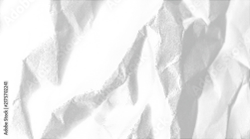 Halftone Dots Folded Paper Texture Vector Graphic Background