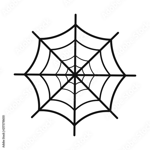 Foto Halloween creepy decoration tangled web