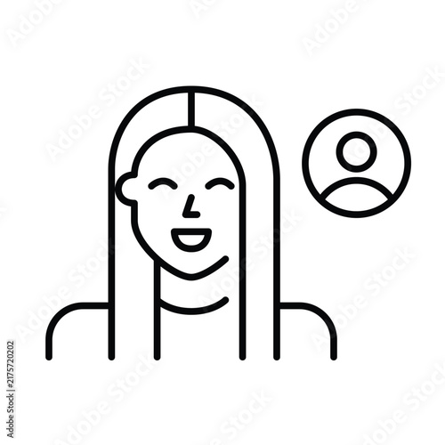 Personal women services, member benefits. Pixel perfect, editable stroke vector icon