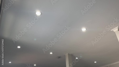 Modern Gypsum Ceiling with Recessed LED Downlights