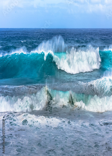 Vagues de houle australe 