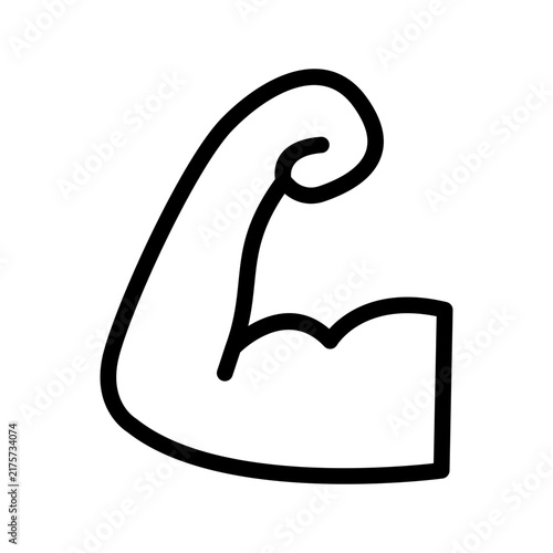 Принти на полотні Muscle Icon Vector Symbol Design Illustration