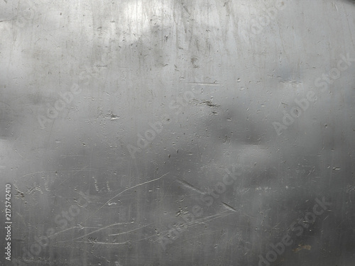 Scratched Aluminum Metallic Surface Texture Background