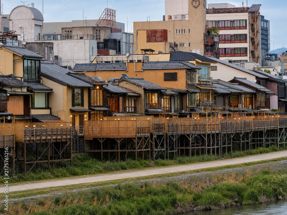 Naklejka premium 鴨川